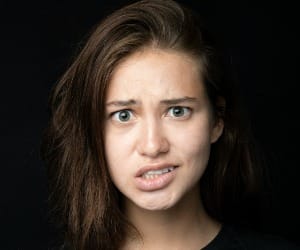 woman in black crew neck shirt